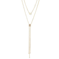 Diamond Mirage Lariat Necklace in 14K Yellow Gold
