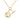 Celestial Moon 14K Yellow Gold Star Charm Pendant Necklace
