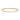 Baguette Round Diamond 14K (or 18k upon request) Rose Gold Scatter Bangle Bracelet
