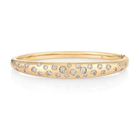 Diamond Bangle in 14K Yellow Gold