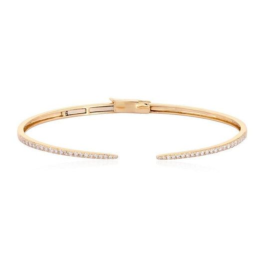 Whisper Diamond Bangle in 14K Yellow Gold