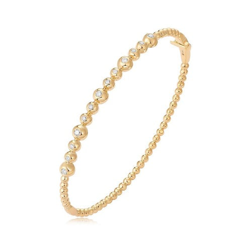 Celestial Beads Diamond Dot Bracelet in 14K Yellow Gold