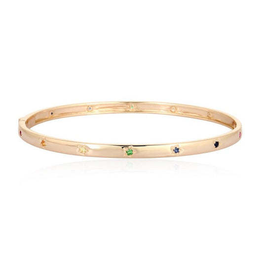 Eternal Horizon Diamond Bracelet in 14K Yellow Gold