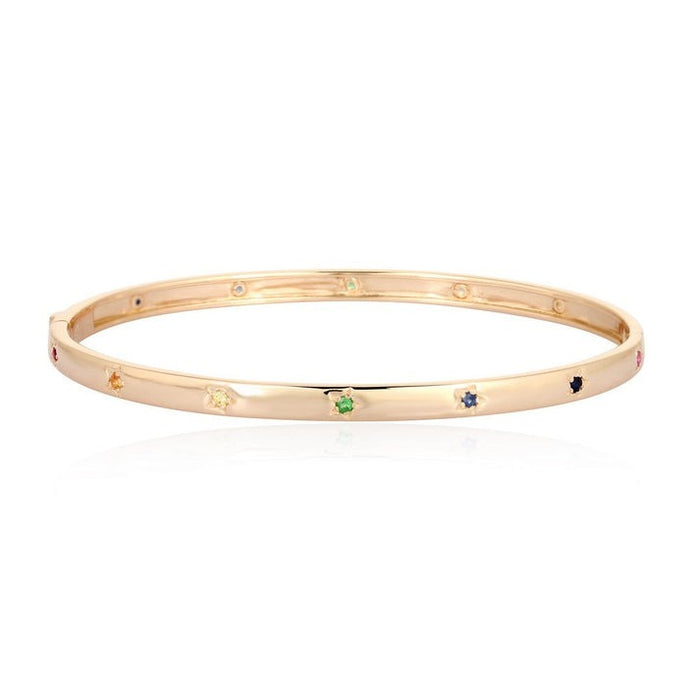 Eternal Horizon Diamond Bracelet in 14K Yellow Gold