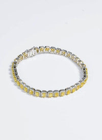 Diamond Flare Tennis Bracelet in 18K Yellow Gold