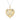 Diamond Love Heart Charm 14K Yellow Gold Pendant Necklace