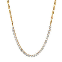 Signature Diamond Link Necklace in 14K Yellow Gold