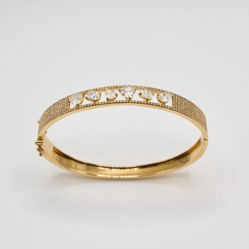 Aurora Classic Bangle Bracelet in 14K Yellow Gold