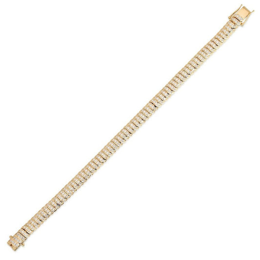 Diamond Eternity Tennis Bracelet in 14K Yellow Gold