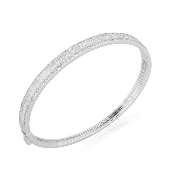 Classic Ember Diamond Bangle Bracelet in 14K Yellow Gold