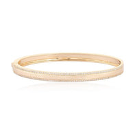 Exquisite Diamond Bangle Bracelet in 14K Yellow Gold