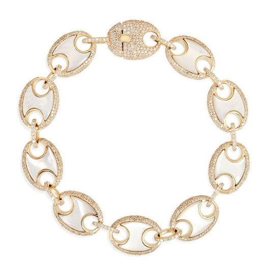 Ethereal Link Diamond Bracelet in 14K Yellow Gold
