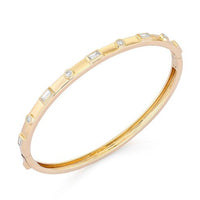 Jade Eclipse Emerald Cut Bracelet in 14K Yellow Gold