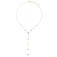 Diamond Harmony Lariat Necklace in 14K Yellow Gold