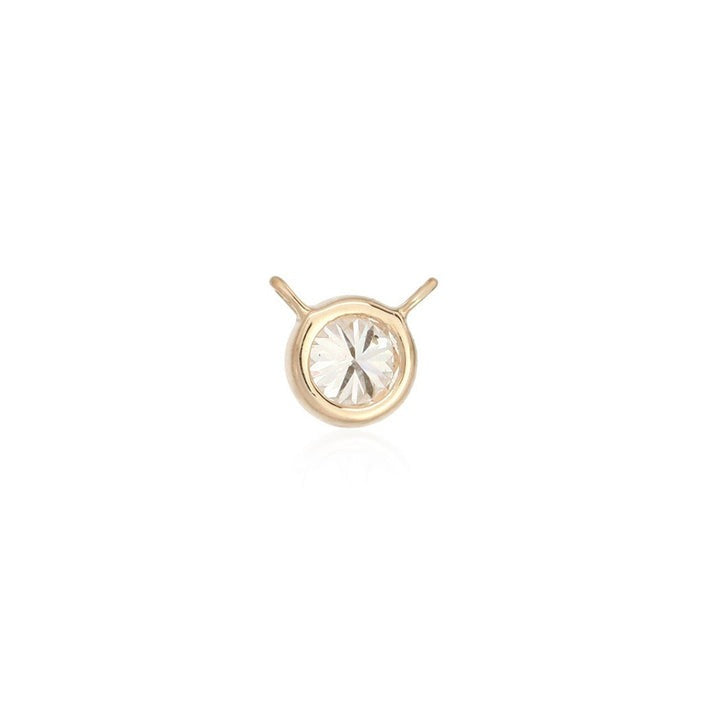 Diamond Taurus Zodiac Necklace in 14K Yellow Gold