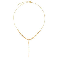 Diamond Elegant Pave Drop Necklace in 14K Yellow Gold