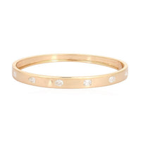 14K Bangle Shape Shiny Diamond Bracelet