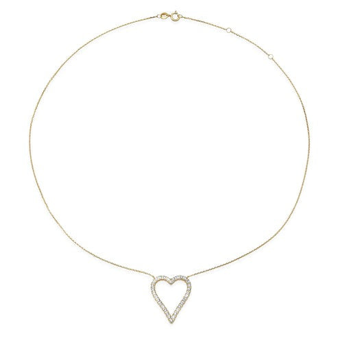 Shine Diamond Pendant Necklace in 14K Yellow Gold