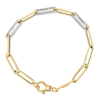 Lightweaver Diamond Link Bracelet in 14K Yellow Gold