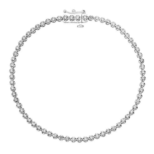 Onyx Elegance Tennis Bracelet in 14K Yellow Gold