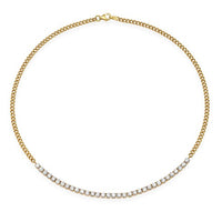 Signature Diamond Link Necklace in 14K Yellow Gold