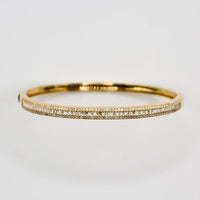 Eclipse Diamond Bangle in 14K Yellow Gold