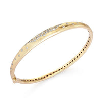 Orbit Diamond Bangle in 14K Yellow Gold