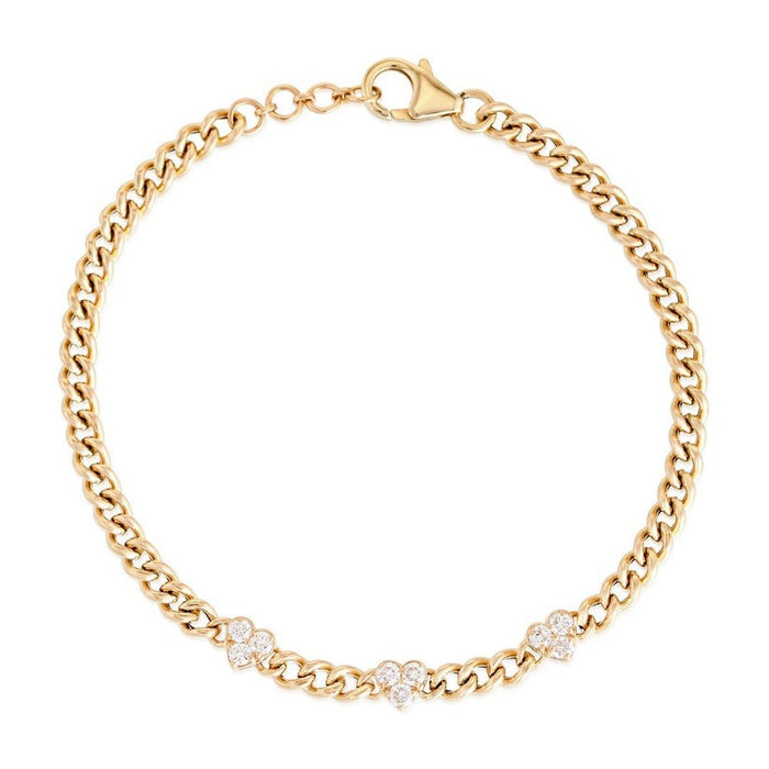 Heartbeats Diamond Accent Chain Bracelet in 14K Yellow Gold