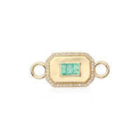 Northern Gemstone Diamond Link Bracelet in 14K Yellow Gold