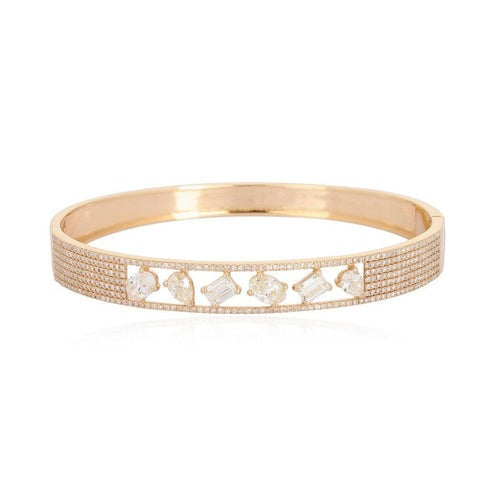 Aurora Classic Bangle Bracelet in 14K Yellow Gold