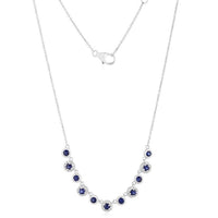 Diamond Graceful Radiance Station Necklace in 14K Yellow Gold