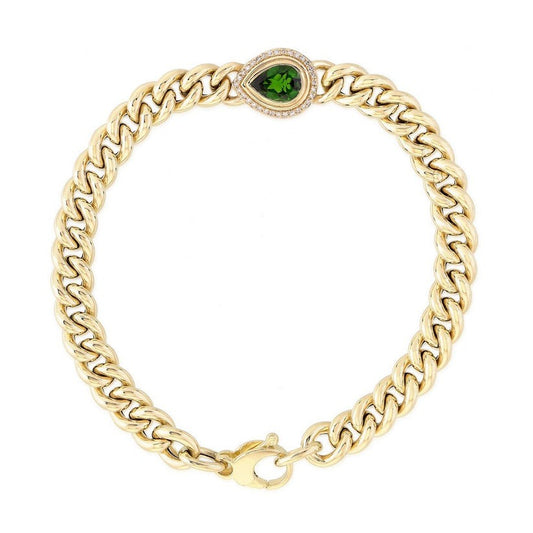 Radiance Charm Bangle Bracelet in 14K Yellow Gold