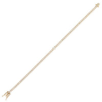 Golden Gleam 14K Diamond Tennis Bracelet