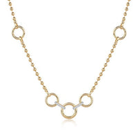 Signature Diamond Link Necklace in 14K Yellow Gold