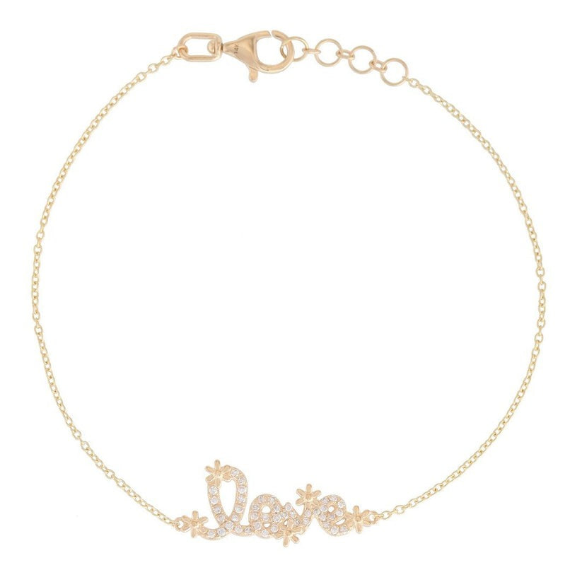 Serenade Diamond Bangle Bracelet in 14K Yellow Gold
