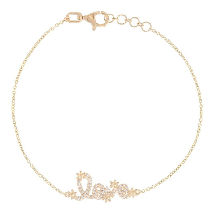 Serenade Diamond Bangle Bracelet in 14K Yellow Gold