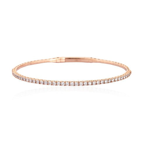 Luna Grace Diamond Tennis Bracelet in 14K White Gold