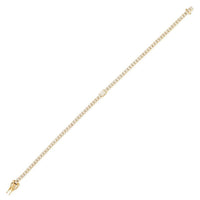 Pure Grace Sapphire Tennis Bracelet in 14K Yellow Gold