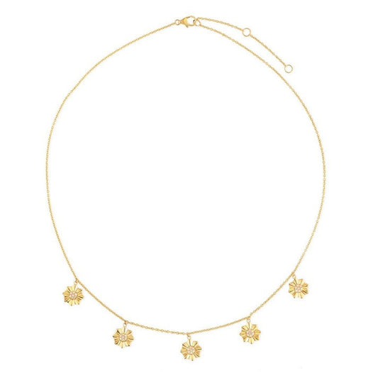 Enchantment Station Diamond Necklace in 14K Yellow Gold