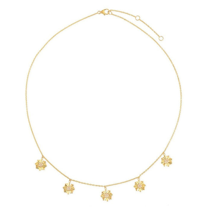 Enchantment Station Diamond Necklace in 14K Yellow Gold