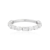 Diamond Band Marquise Eternity Ring in 18K Yellow Gold