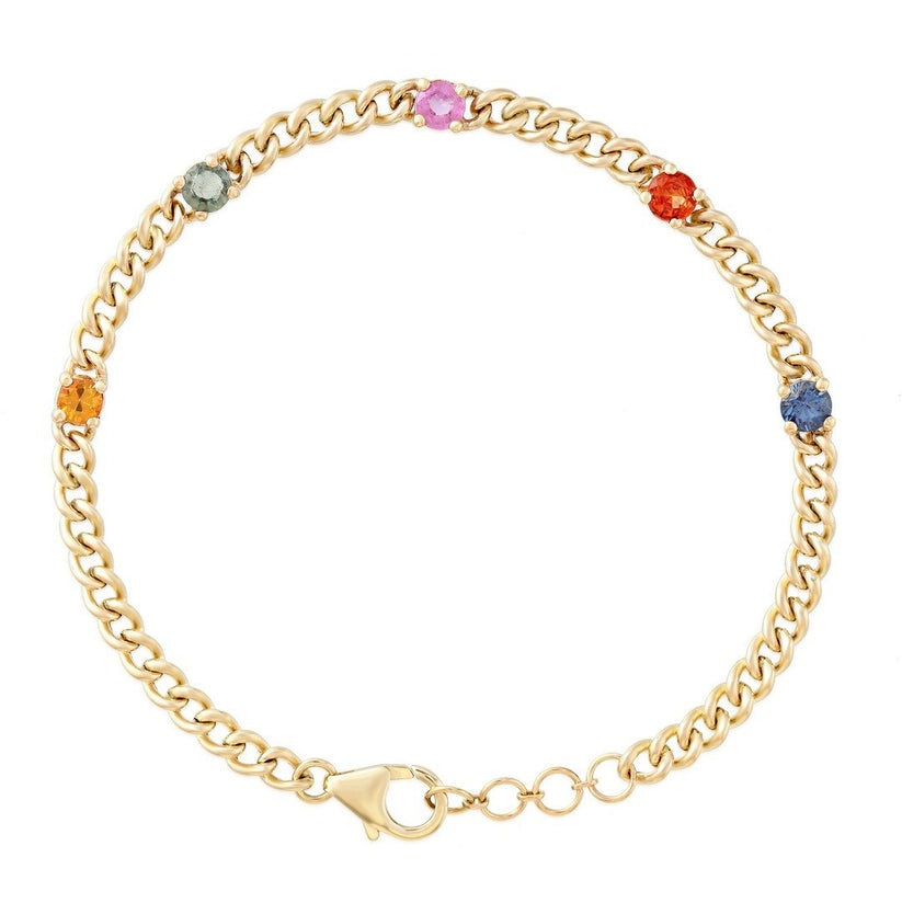 Ethereal Link 14K (or 18k upon request) Yellow Gold Diamond Bracelet