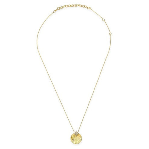 Star Diamond Pendant Necklace in 14K Yellow Gold