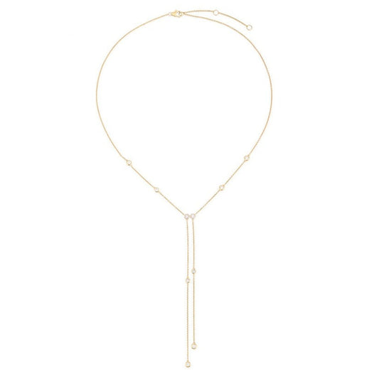 Thread Diamond Lariat Necklace in 14K Yellow Gold