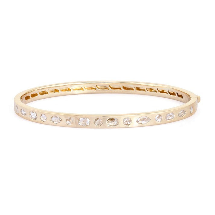 Vintage Modern Diamond Bracelet in 14K Yellow Gold