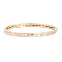 Vintage Modern Diamond Bracelet in 14K Yellow Gold