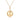 Polished Round 14K (or 18k upon request) Yellow Gold Pendant Necklace