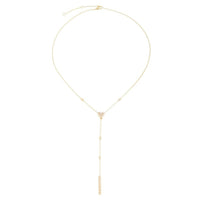 Diamond Serenity Lariat Necklace in 14K Yellow Gold