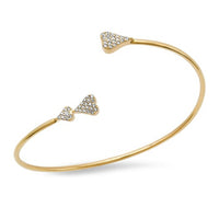 Nova Whisper Cuff Bangle Bracelet in 14K Yellow Gold