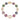 Prism Links 14K (or 18k upon request) Gold Multi Gemstone Chain Bracelet